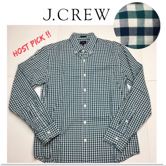 J. Crew Factory Other - J.Crew Slim Plaid button down Shirt Green & Navy
